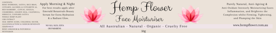 Hemp, Rose & Silk Face Moisturiser - Image 3