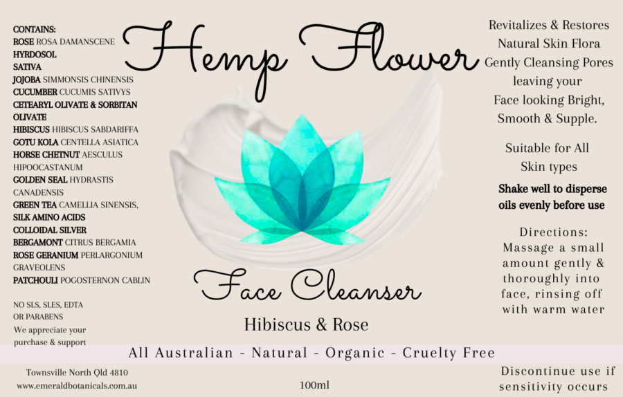 Hemp, Hibiscus & Rose Face Cleanser - Image 2