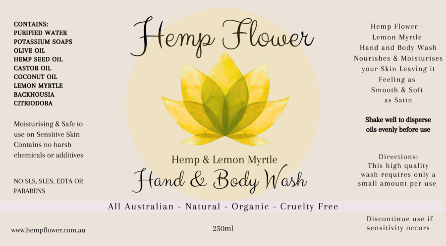 Hemp & Lemon Myrtle Hand & Body Wash - Image 2